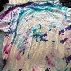 Amazon Essentials Blue and Purple Tie-Dye Shirt